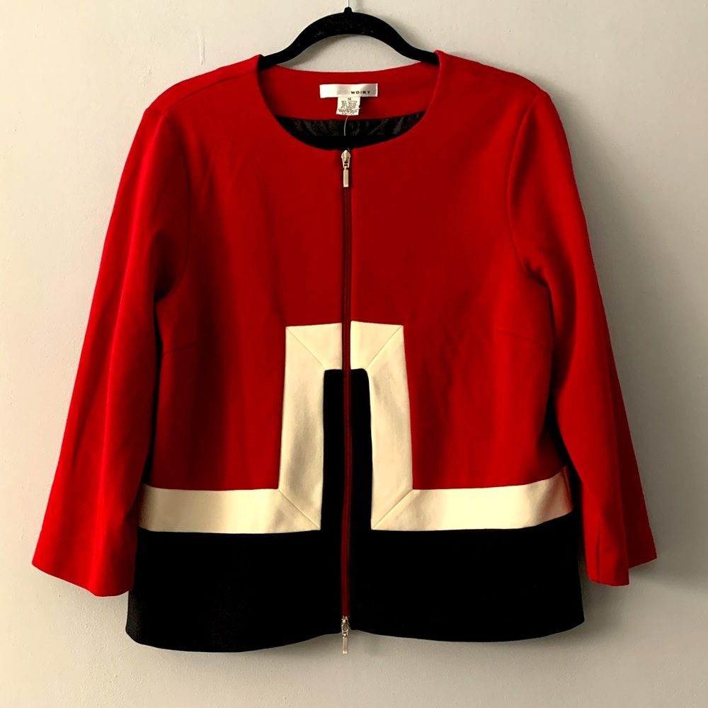 NWT WD NY Ponte Knit Jacket 14